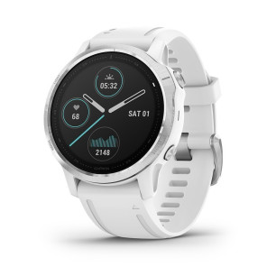 GARMIN fēnix 6S Silver avec bracelet blanc