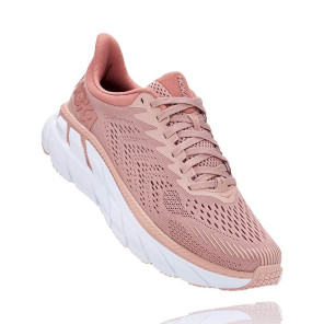 HOKA ONE ONE CLIFTON 7 FEMME MISTY ROSE / CAMEO BROWN