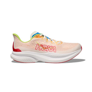 HOKA Mach 6 Homme white / solar flare