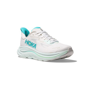 HOKA Clifton 10 Femme WHITE / CIELO BLUE