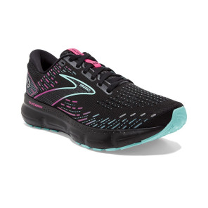 BROOKS GLYCERIN 20 FEMME BLACK/BLUE LIGHT/PINK