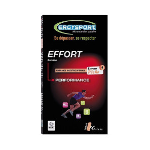 ERGYSPORT BOISSON EFFORT étui 6 sticks PECHE