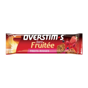OVERSTIM'S - BARRE FRUITEES FRUITS ROUGES UNITAIRE