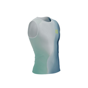 COMPRESSPORT Performance Tank M Homme EGGSHELL BLUE/NIAGARA/DRESS BLUES