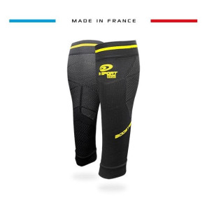 BV SPORT manchons de compression Booster Elite EVO 2 Noir/Jaune