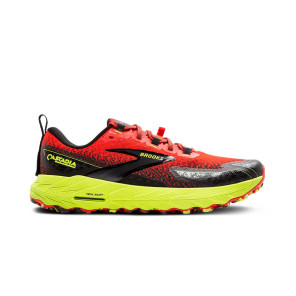 BROOKS Cascadia 18 Homme Cherry Tomato/Lime/Black