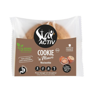 Stay'Activ Cookie protéiné à la noisette| Sachet d'un cookie de 30g