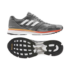 ADIDAS ADIZERO ADIOS 4 Homme Grey Four / Cloud White / Solar Orange