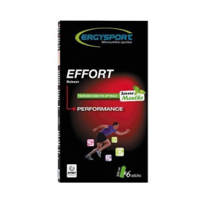 ERGYSPORT BOISSON EFFORT MENTHE étui 6 sticks