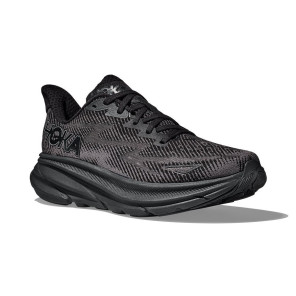 HOKA CLIFTON 9 WIDE Homme BLACK / BLACK