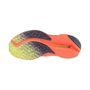 MIZUNO WAVE RIDER NEO 2 Femme NEONFLAME/WHT/VINDIGO