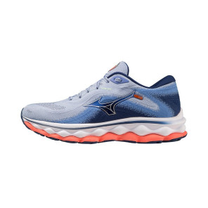 MIZUNO WAVE SKY 7 Femme BluHenon/Silvr/NeonFlame