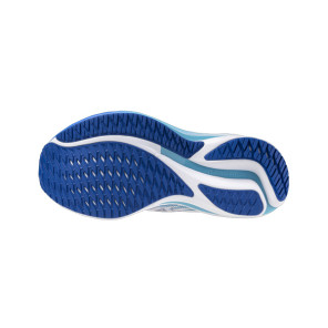 MIZUNO WAVE RIDER 28  WHITE/MUGEN BLUE/RIVER BLUE