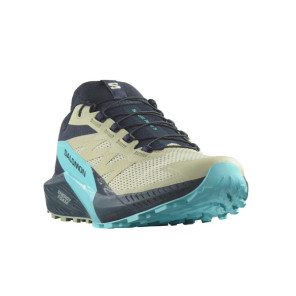 SALOMON SENSE RIDE 5 Homme ALFALFA / CARBON / PEACOCK BLUE