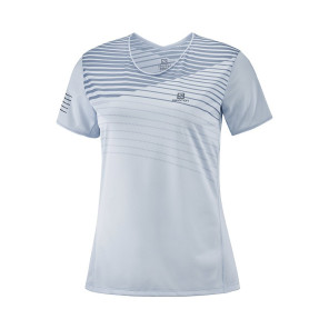SALOMON T-shirt Manches Courtes SENSE Femme kentucky blue 
