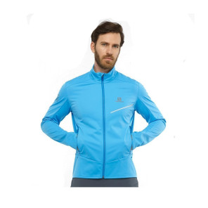 SALOMON Veste Imperméable RS SOFTSHELL JKT M Homme BLITHE / INDIGO BUNTING