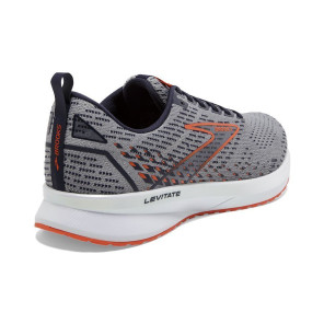 BROOKS Levitate 5 Homme Grey/Peacoat/Flame