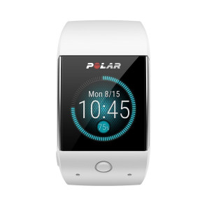 POLAR Montre GPS M600 Blanc avec Capteur de Fréquence Cardiaque Intégré