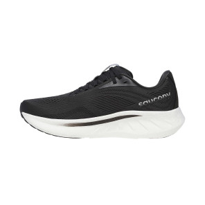 SAUCONY RIDE 18 WIDE HOMME BLACK/WHITE
