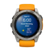 GARMIN FĒNIX 8 SAPPHIRE AMOLED TITANE-ORANGE NOIR