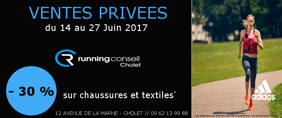 Vente privée Running Conseil Cholet