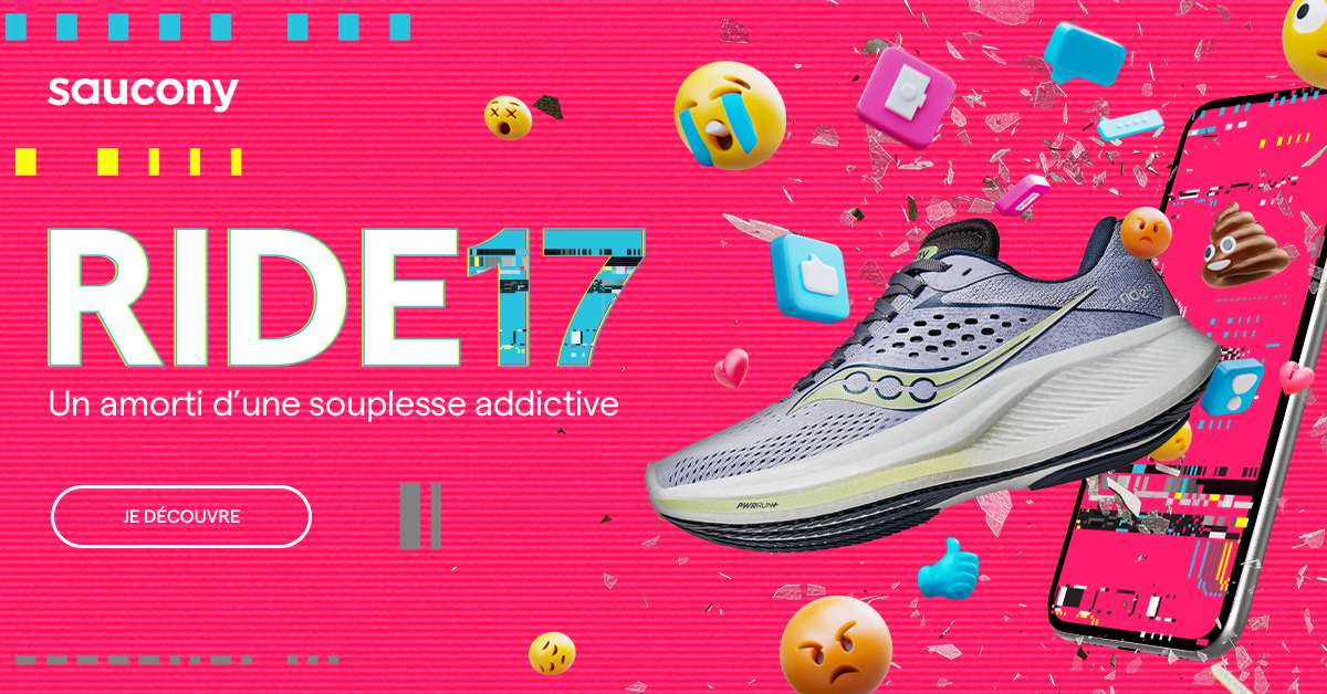 Saucony Ride 17 : le confort addictif