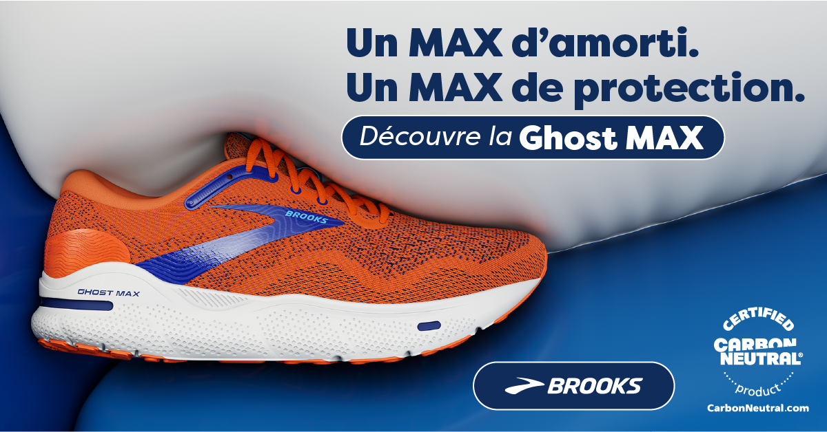 Brooks Ghost Max, le confort protecteur